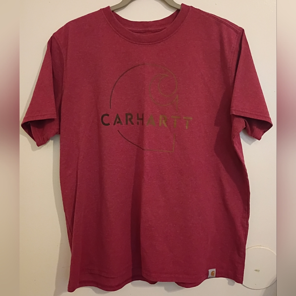 Carhartt Men's Burgundy Loose Fit T-Shirt Sz XL
